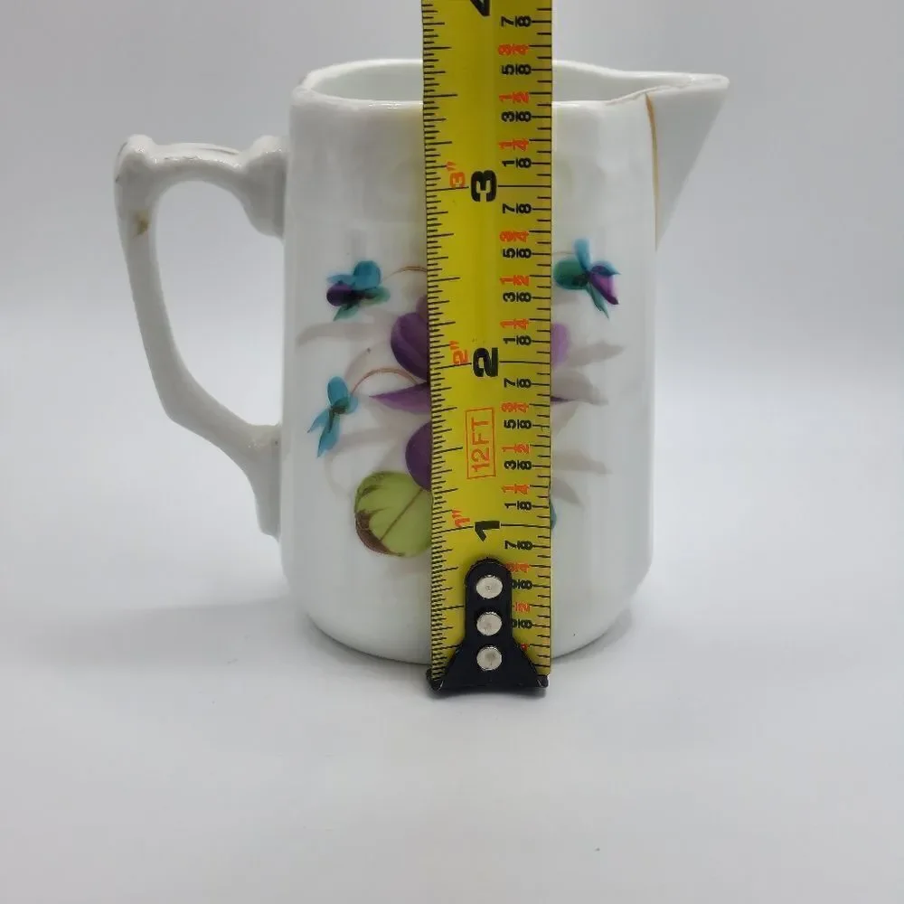 Vintage hand painted mini syrup/creamer dispenser